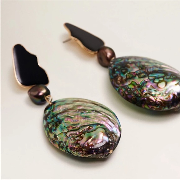 BEAUTIFUL ABALONE EARRINGS - Picture 3 of 4